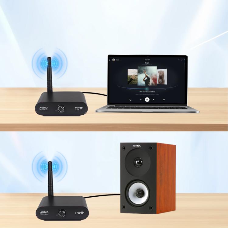 AU2410R2 2.4G Wireless Audio Transmitter, 1 Transmitter + 2 Receivers