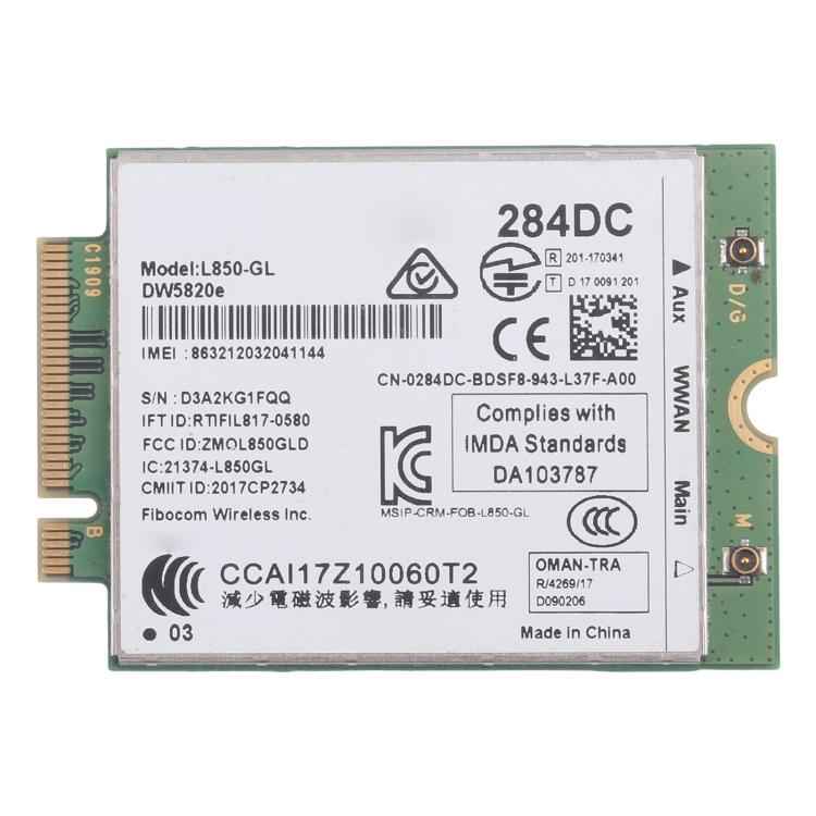 L850-GL DW5820E 284DC 4G Wireless Module For DELL 5410 5420 5430 3510 5530, L850-GL DW5820E