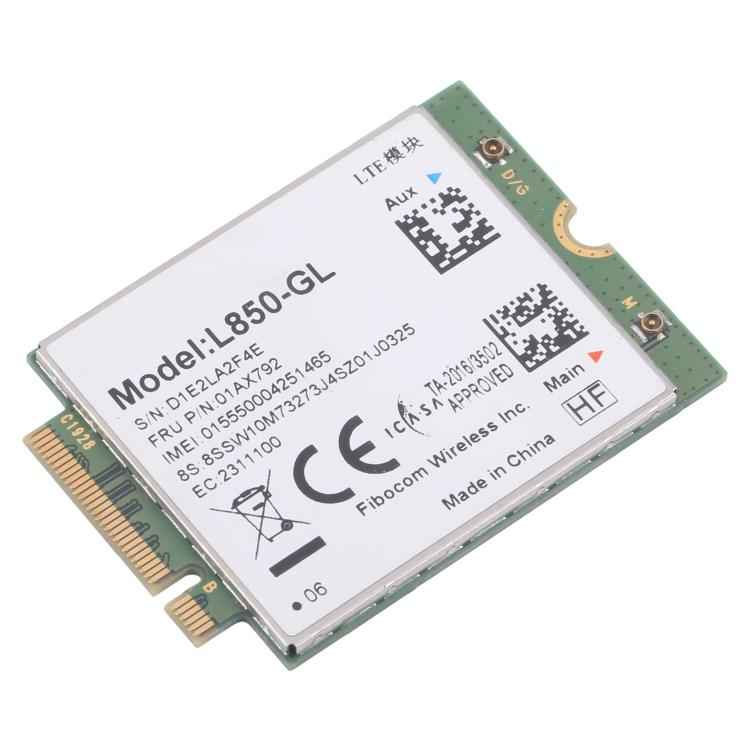 L850-GL 4G Wireless Module For Lenovo Thinkpad X380 X390 L480 T480 T580 T14 X1C 01AX792, L850-GL 4G