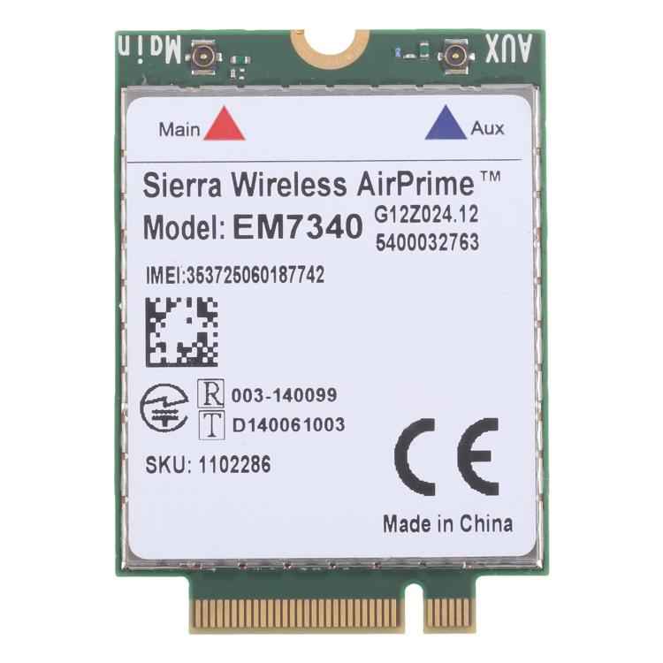 EM7340 4G WWAN LTE/HSPA+ M.2 Wireless Module For M.2 Machine, Not Support HP/Lenovo Laptops, EM7340