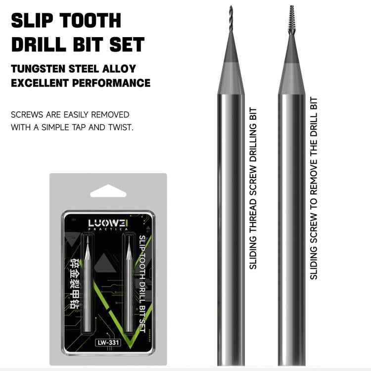 LUOWEI LW-331 Alloy Armor Piercing Slip Tooth Drill Bit Set