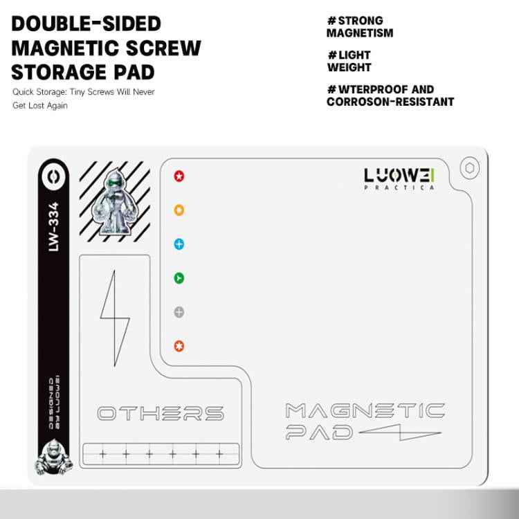LUOWEI LW-334 Larger Size Double-Sided Magnetic Screw Storage Pad
