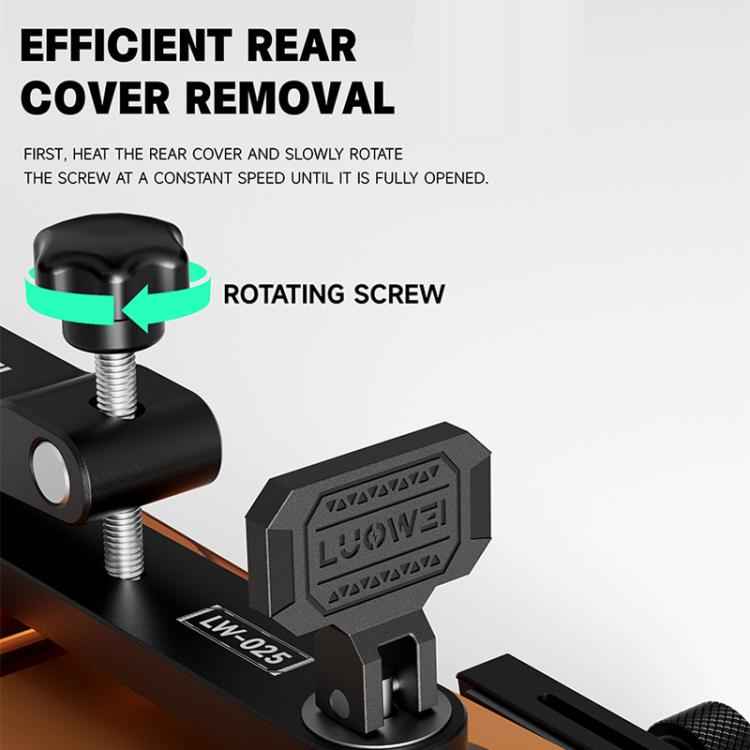 LUOWEI LW-025 Multi-functional Mobile Phone Screen Protector Removal Clamp with Suction Cups