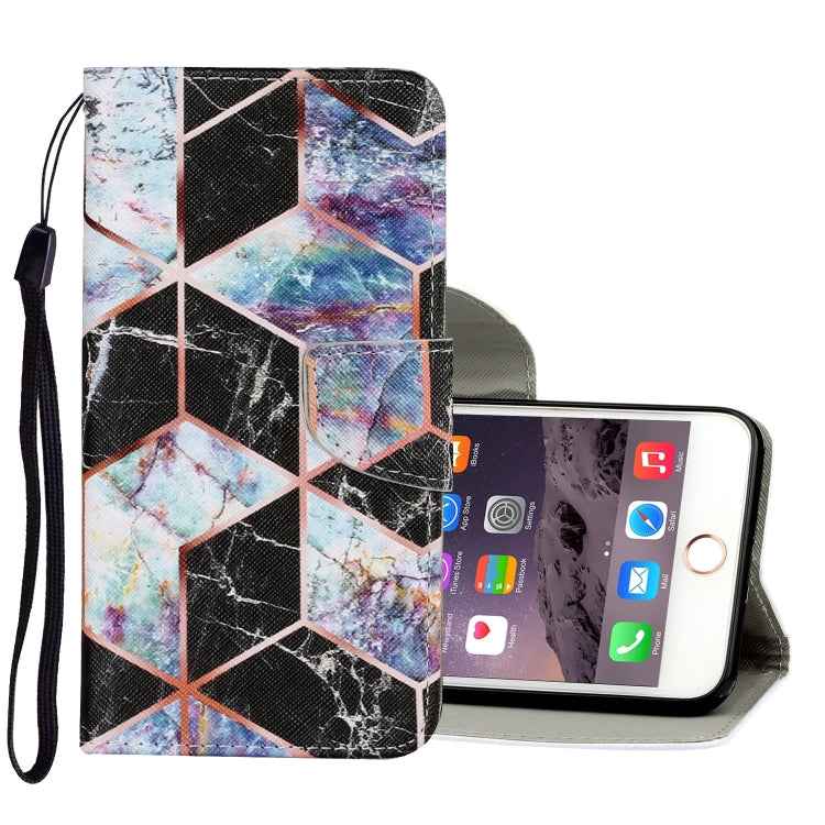 Coloured Drawing Pattern Horizontal Flip PU Leather Case with Holder & Card Slots & Wallet & Lanyard, For iPhone 6 & 6s, For iPhone 6 Plus & 6s Plus, For iPhone 8 Plus & 7 Plus