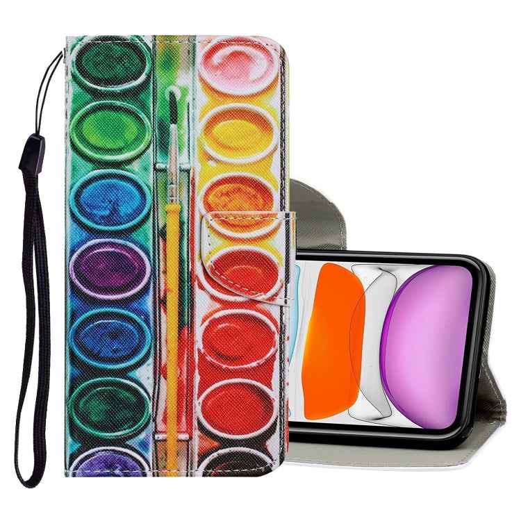 Coloured Drawing Pattern Horizontal Flip PU Leather Case with Holder & Card Slots & Wallet & Lanyard, For iPhone 8 & 7, For iPhone 11, For iPhone 11 Pro