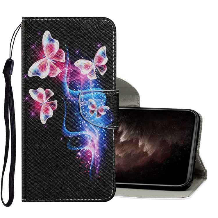 Coloured Drawing Pattern Horizontal Flip PU Leather Case with Holder & Card Slots & Wallet & Lanyard, For iPhone 11 Pro Max, For iPhone X / XS, For iPhone XR