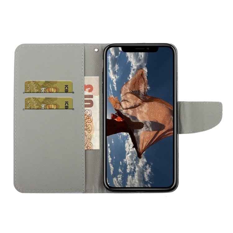Coloured Drawing Pattern Horizontal Flip PU Leather Case with Holder & Card Slots & Wallet & Lanyard, For iPhone XS Max, For iPhone 12 mini, For iPhone 12 / 12 Pro