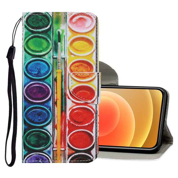 Coloured Drawing Pattern Horizontal Flip PU Leather Case with Holder & Card Slots & Wallet & Lanyard, For iPhone XS Max, For iPhone 12 mini, For iPhone 12 / 12 Pro