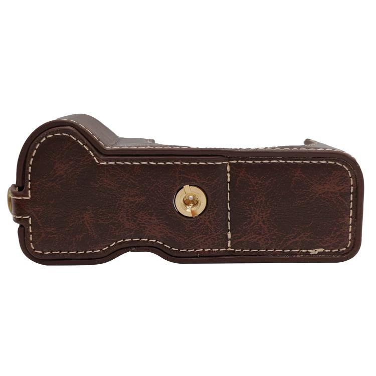 Vegan Leather Camera Half Case Base, For Canon PowerShot V1