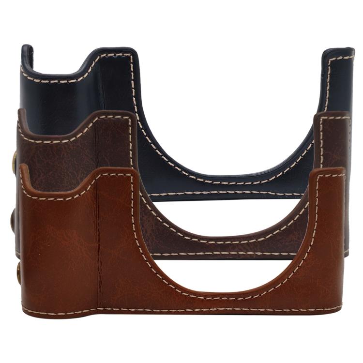 Vegan Leather Camera Half Case Base, For Canon PowerShot V1