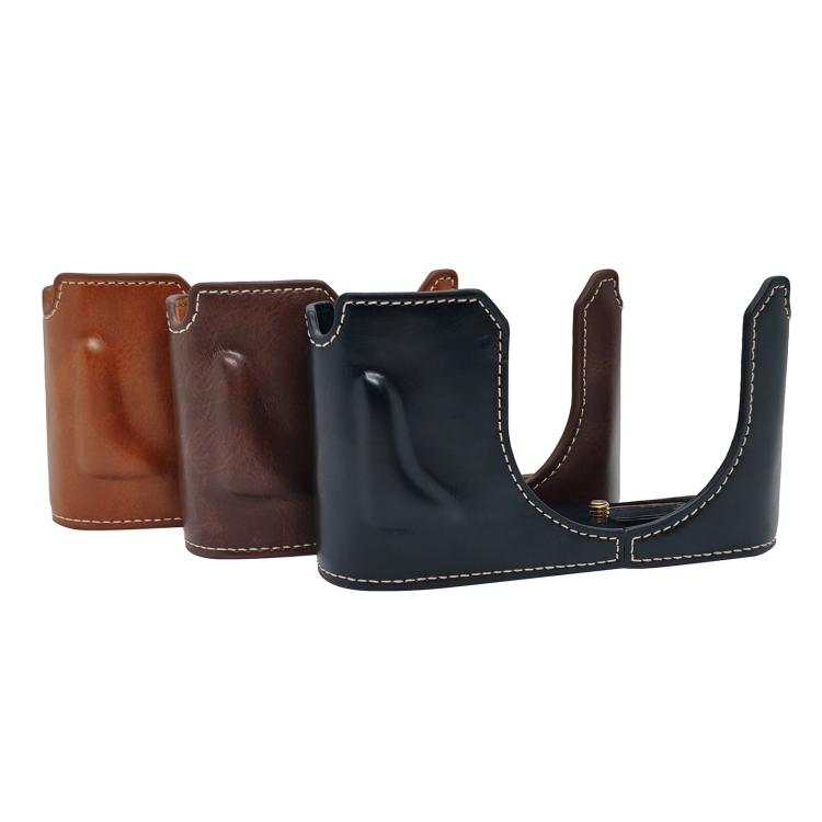Vegan Leather Camera Half Case Base, For Leica Q3