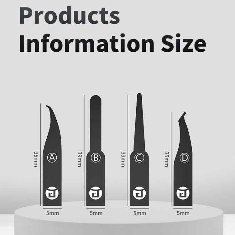 JTX DP-4 4 in 1 Hand Grinding Multifunctional Motherboard CPU IC Glue Removal Blades, JTX DP-4