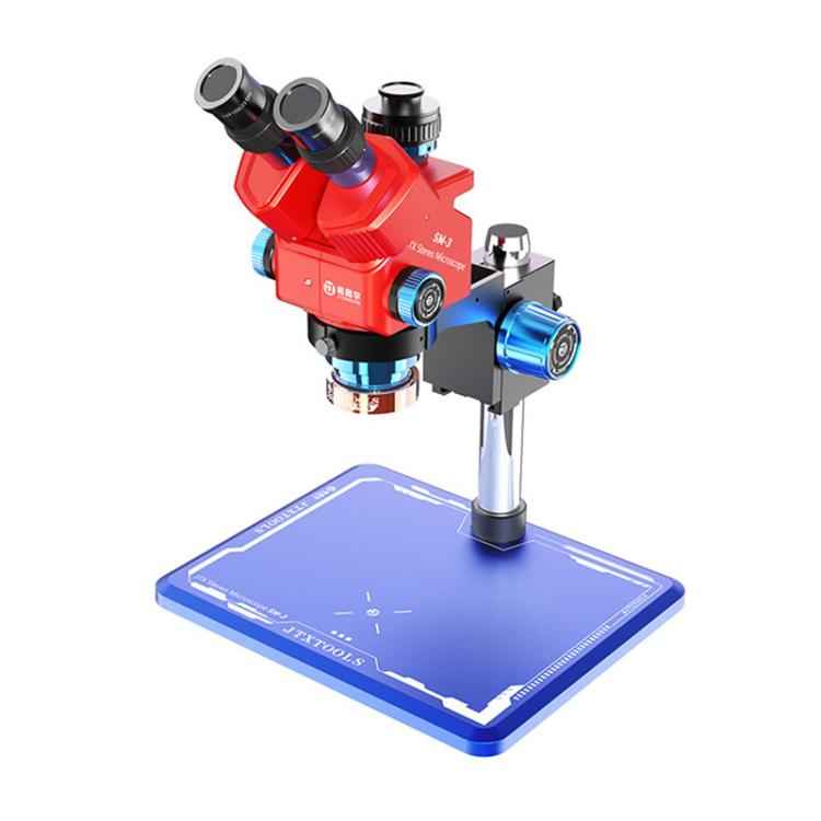 JTX SM-3 7-60X Adjustable Zoom Trinocular Stereo Microscope, JTX SM-3