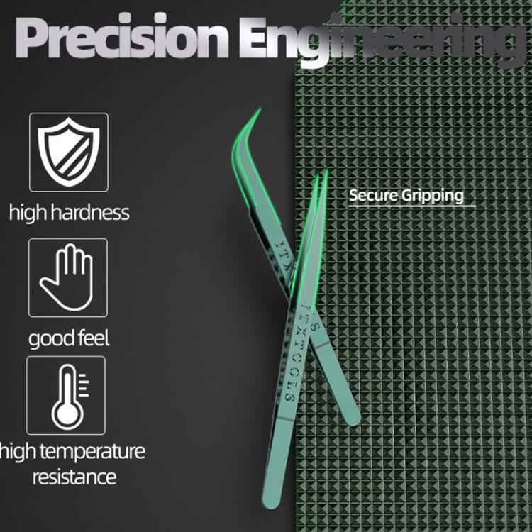 JTX Fine Polishing Titanium Alloy High Precision Tweezers, Air-1, Air-2
