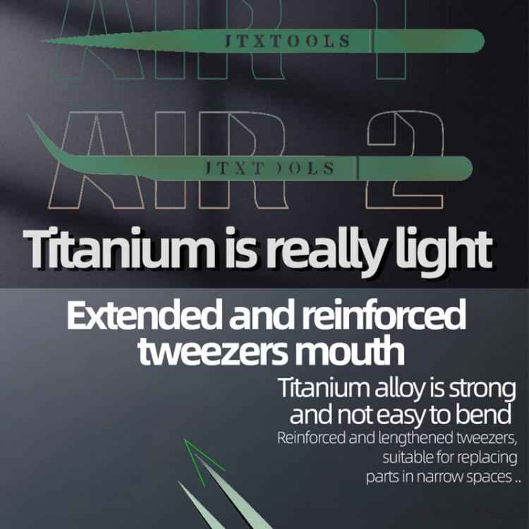 JTX Fine Polishing Titanium Alloy High Precision Tweezers, Air-1, Air-2