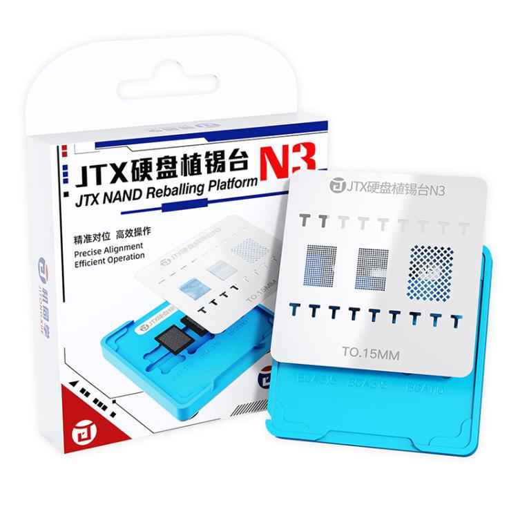 JTX N3 BGA Planting Tin Reballing Stencil Platform Set, JTX N3