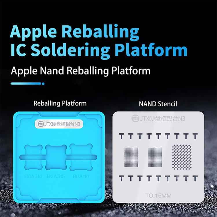 JTX N3 BGA Planting Tin Reballing Stencil Platform Set, JTX N3