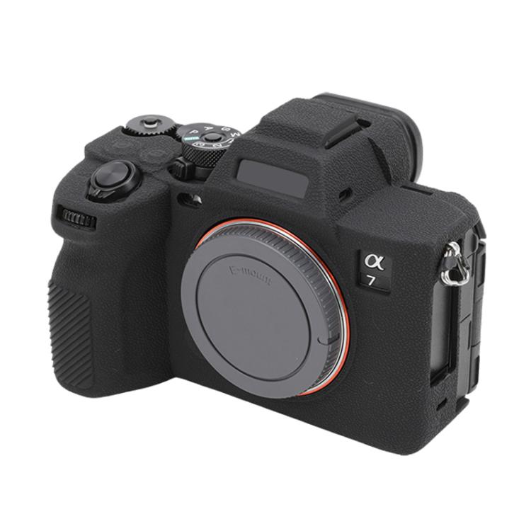 Litchi Texture Soft Silicone Protective Case, For Sony Alpha 7 V / ILCE-7M5