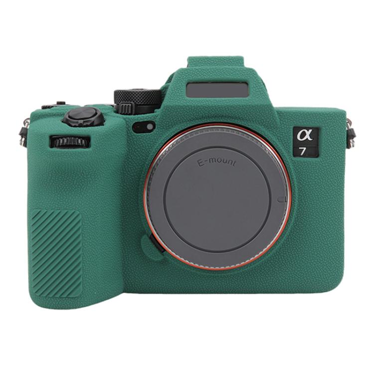 Litchi Texture Soft Silicone Protective Case, For Sony Alpha 7 V / ILCE-7M5