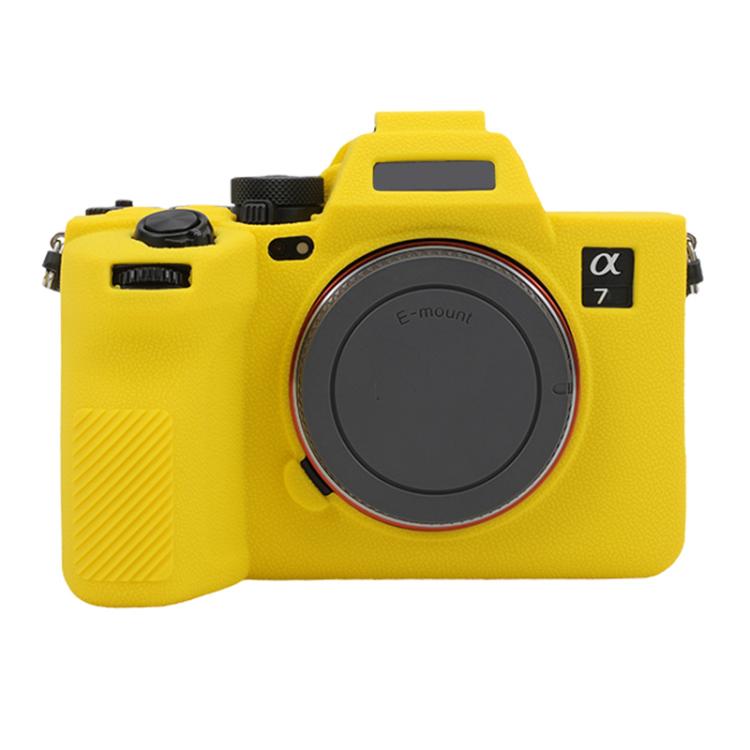 Litchi Texture Soft Silicone Protective Case, For Sony Alpha 7 V / ILCE-7M5
