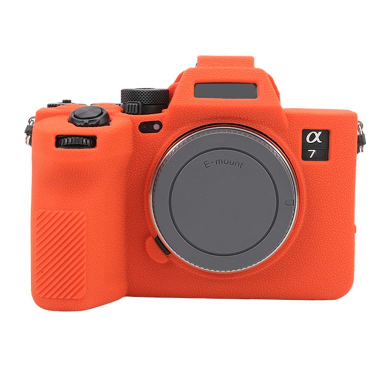Litchi Texture Soft Silicone Protective Case, For Sony Alpha 7 V / ILCE-7M5