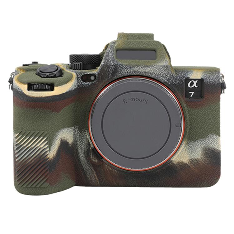 Litchi Texture Soft Silicone Protective Case, For Sony Alpha 7 V / ILCE-7M5