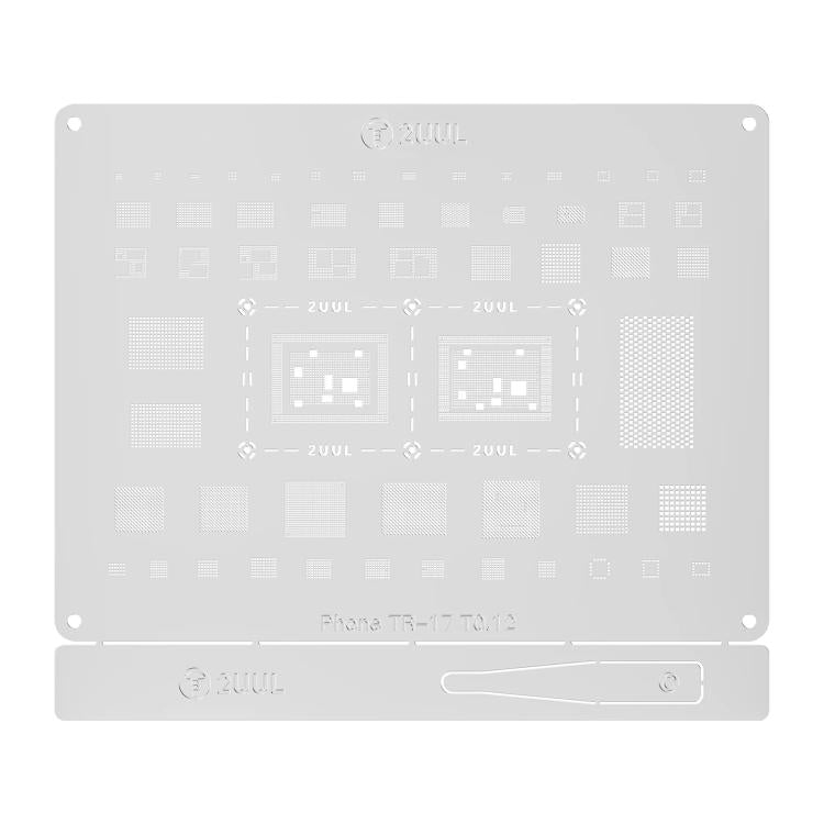 2UUL BG03 0.12mm CPU BGA Reballing Stencil for iPhone 17 Series