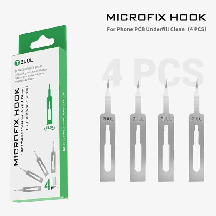 2UUL BL01 MicroFix Hook Manual Sanding and Glue Removal Blades