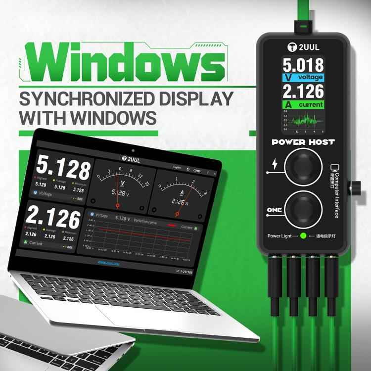 2UUL PW15 Power Host Ampere-Voltage Meter