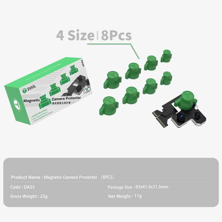 2UUL DA35 8 in 1 Magnetic Camera Lens Protector