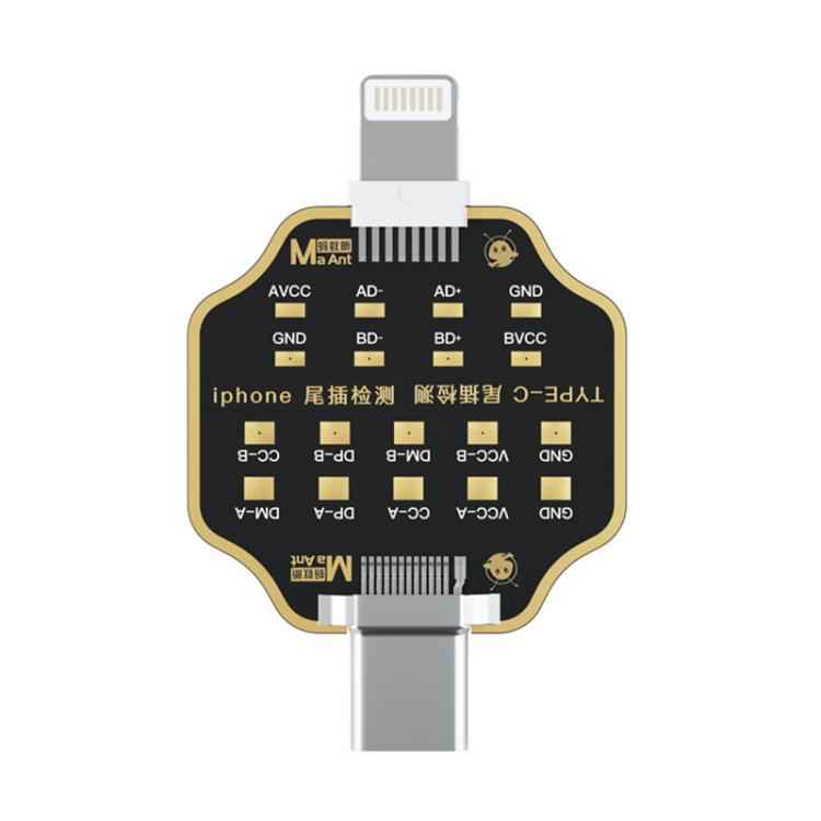 MaAnt Non-Remove Phone Tail Plug Charging Fault Test Board for iPhone / Android, MaAnt Tail Plug Test Board