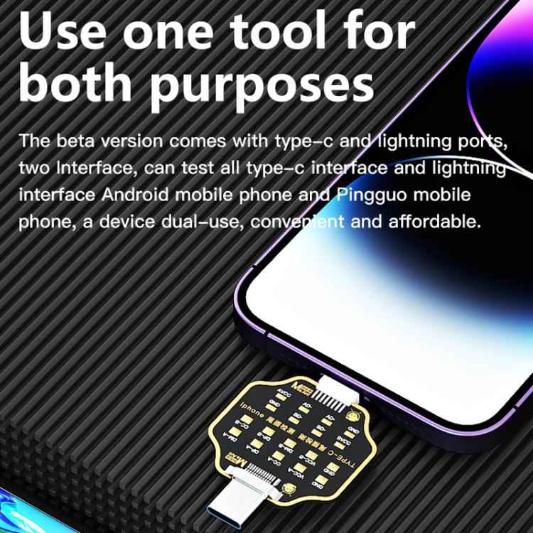 MaAnt Non-Remove Phone Tail Plug Charging Fault Test Board for iPhone / Android, MaAnt Tail Plug Test Board