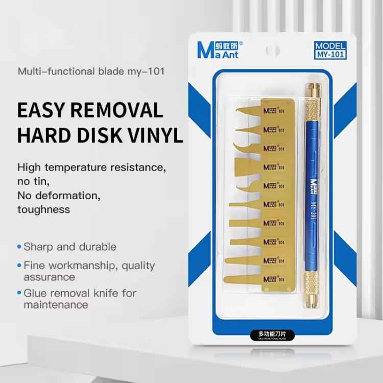 MaAnt MY-101 Ultra Thin Stainless Steel Remove Glue Blade Set, MaAnt MY-101