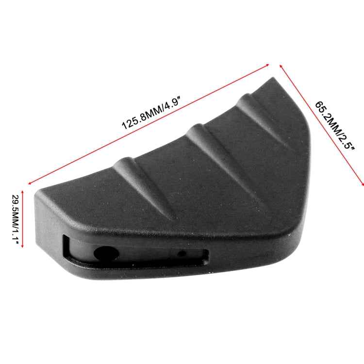 4 PCS Car General Shark Fin Rear Spoiler Bumper Chassis Decoration