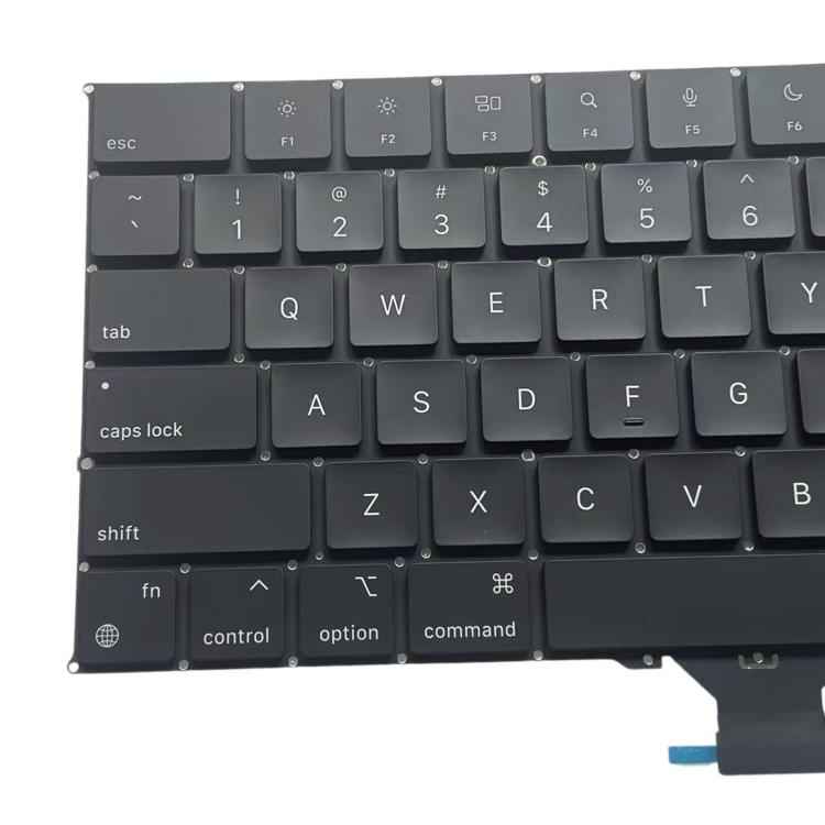 US Version Keyboard, For MacBook Pro 16.2 2024 M4 Pro A3186, For MacBook Pro 16.2 2024 M4 Pro A3403, For MacBook Pro 14.2 2024 M4 A3401, For MacBook Pro 14.2 2024 M4 A3185