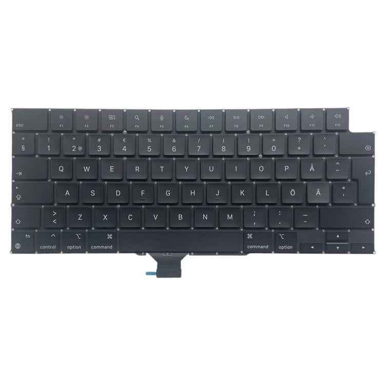 UK Big Enter Version Sweden Keyboard, For MacBook Pro 16.2 A3186, For MacBook Pro 16.2 A3403, For MacBook Pro 14.2 A3401, For MacBook Pro 14.2 A3185