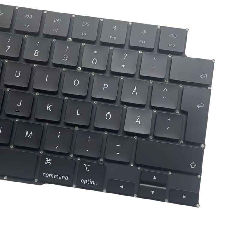 UK Big Enter Version Sweden Keyboard, For MacBook Pro 16.2 A3186, For MacBook Pro 16.2 A3403, For MacBook Pro 14.2 A3401, For MacBook Pro 14.2 A3185