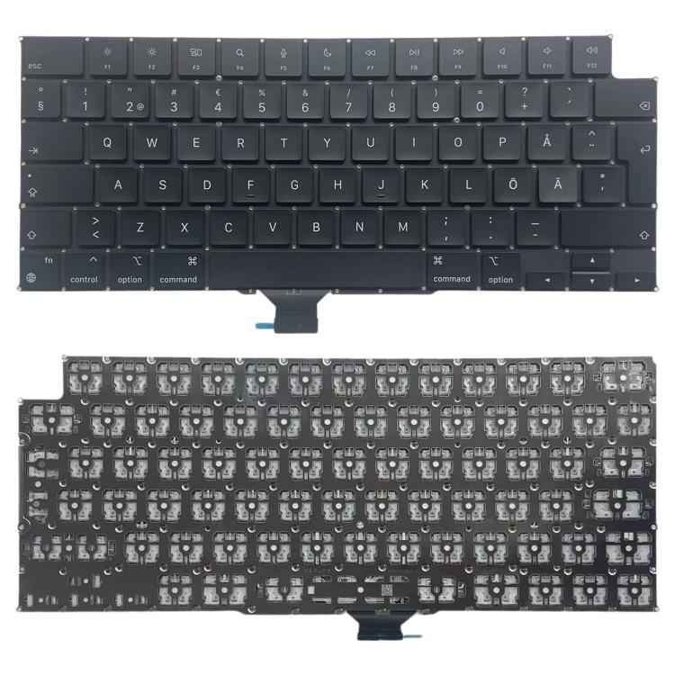 UK Big Enter Version Sweden Keyboard, For MacBook Pro 16.2 A3186, For MacBook Pro 16.2 A3403, For MacBook Pro 14.2 A3401, For MacBook Pro 14.2 A3185