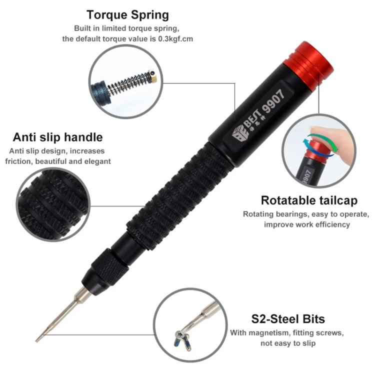 BEST BST-9907 7 in 1 Torque Screwdriver Set with S2 Screwdriver Bits, BEST BST-9907