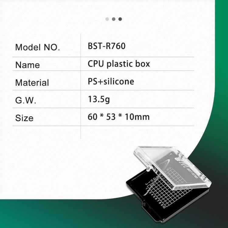 BEST BST-R760 Mini Anti-static Transparent Self-adsorbing Chip Plastic Box, BEST BST-R760