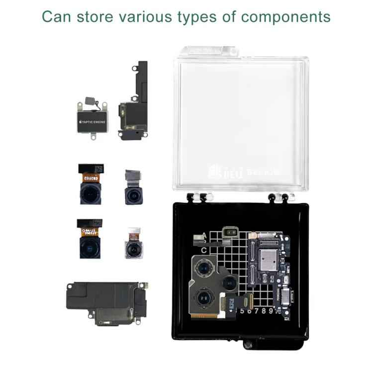BEST BST-R760 Mini Anti-static Transparent Self-adsorbing Chip Plastic Box, BEST BST-R760