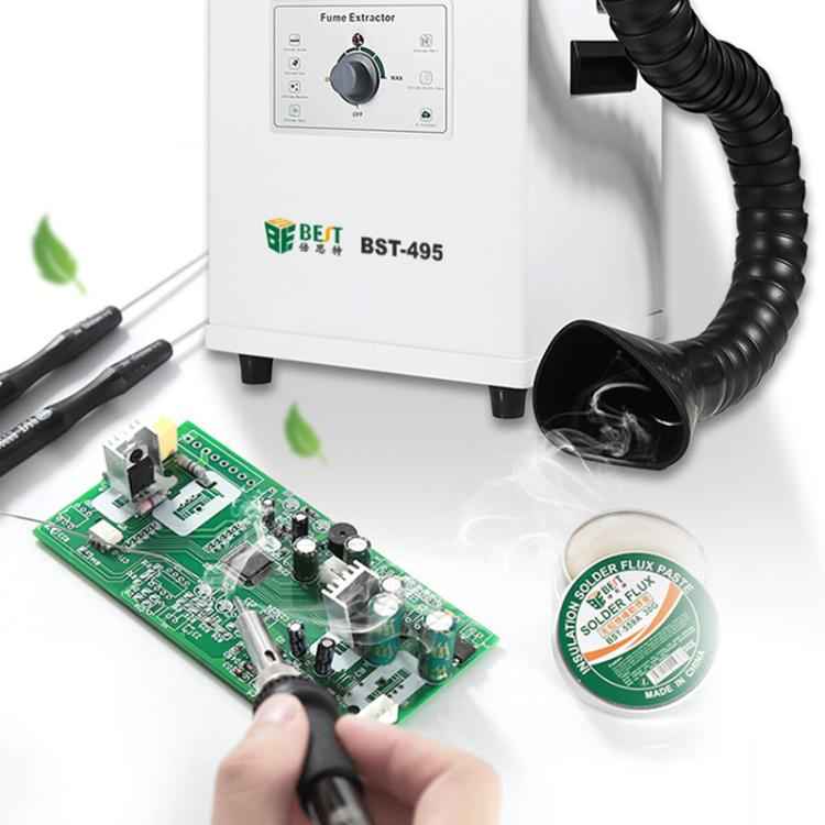 BEST BST-495 Powerful Suction Air Static Multiple Filters Soldering Tin Smoke Purifier, UK Plug, US Plug, EU Plug
