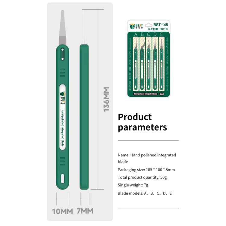 BEST BST-145 5 in 1 Cutting Glue Removal Disassembly Blades Set, BEST BST-145