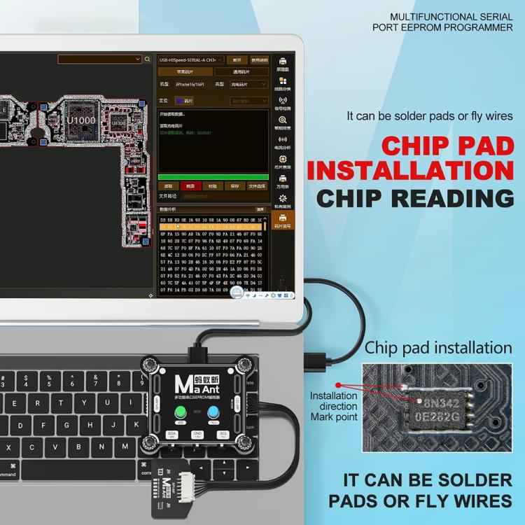 MaAnt E1 Multifunctional Serial Port EEPROM Programmer, Only Programmer, 16 Pro/16 Pro Max IC Module, Programmer+16 Pro/Pro Max IC module