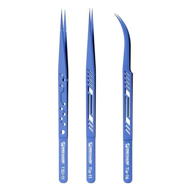 Mechanic Motherboard Flying Wire Titanium Alloy Tweezers, T3D-11, Tia-11, Tia-16