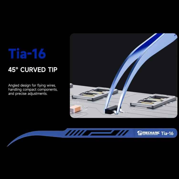 Mechanic Motherboard Flying Wire Titanium Alloy Tweezers, T3D-11, Tia-11, Tia-16