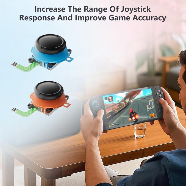 1 Pair Original 3D Button Analog Sticks Controller Thumbstick, For Nintendo Switch 2