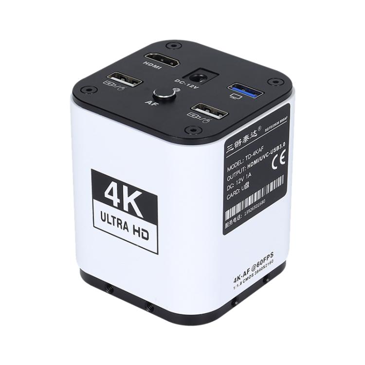 TAIDA TD-4KAF 60FPS CCD Edge Detection 4K Industry Microscope Camera, EU Plug, UK Plug, US Plug