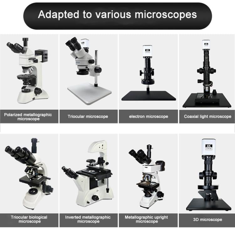 TAIDA TD-4KAF 60FPS CCD Edge Detection 4K Industry Microscope Camera, EU Plug, UK Plug, US Plug