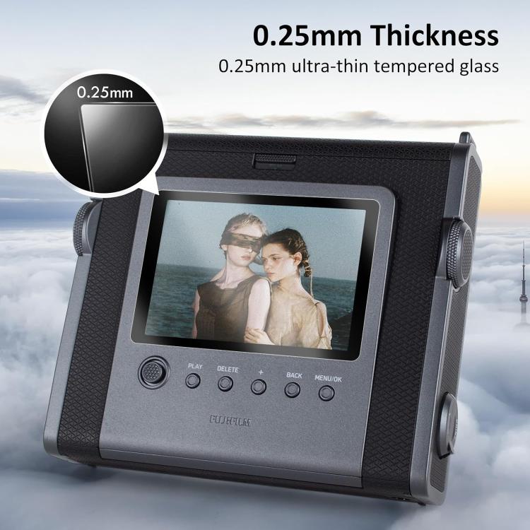 2pcs HD Anti-Scratch Anti-Fingerprint Tempered Glass Film, For FUJIFILM instax WIDE Evo, For FUJIFILM instax mini Evo